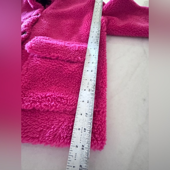 NWT - Anthropologie x Sanctuary mely sherpa jacket in raspberry Small - Picture 6 of 14